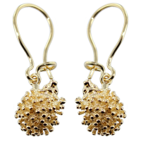 Boucles d'oreilles Or Jaune Hérisson 