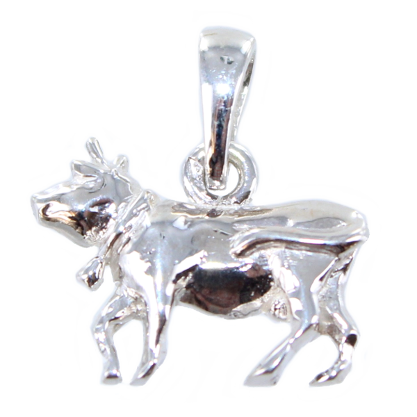 Pendentif Argent Vache du Béarn 