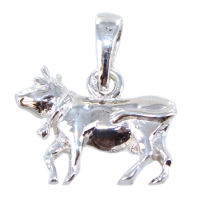 Pendentif Argent Vache du Béarn 