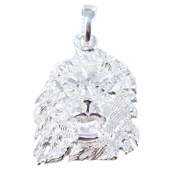 Pendentif Argent Lion Tête 