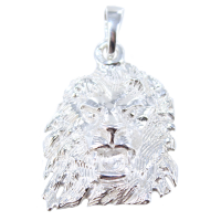 Pendentif Argent Lion Tête 