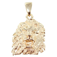 Pendentif Or Jaune Lion Tête 