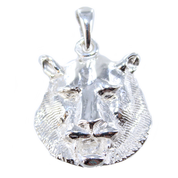 Pendentif Argent Tigre Tête 