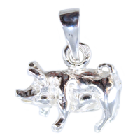 Pendentif Argent Cochon 