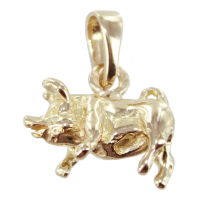 Pendentif Or Jaune Cochon 