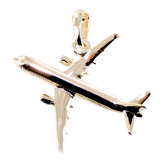 Pendentif Or 18 K Avion de ligne 