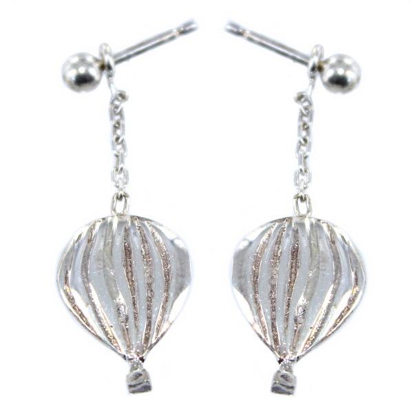 Boucles d'oreilles Argent Montgolfière 