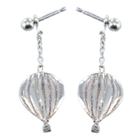 Boucles d'oreilles Argent Montgolfière 