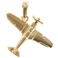 Pendentif Or Jaune Avion à hélice 