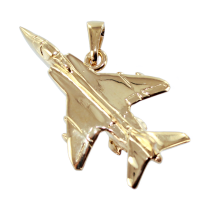 Pendentif Or Jaune Avion de chasse 