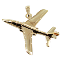 Pendentif Or Jaune Avion Alphajet 