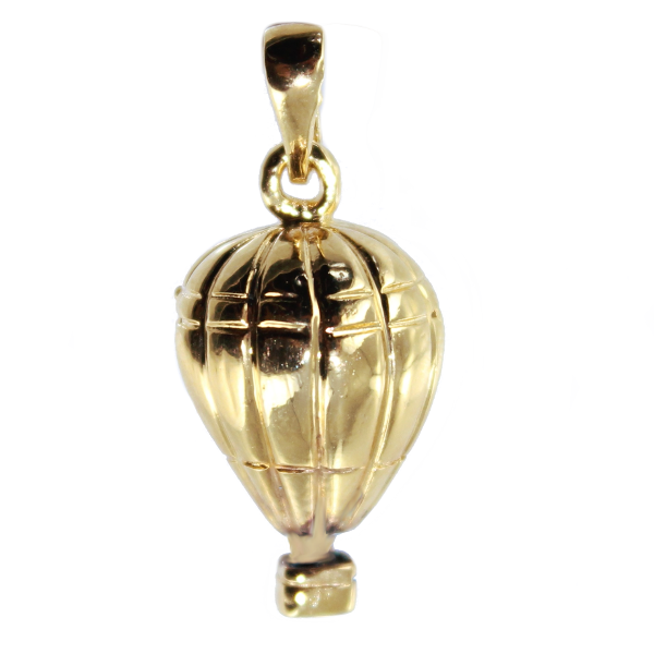 Pendentif Or Jaune Montgolfière volume - Taille 2 