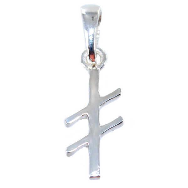 Pendentif Argent Rune As - Taille 2 