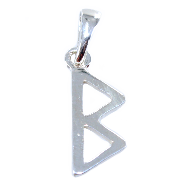 Pendentif Argent Rune Bjarkan - Taille 2 