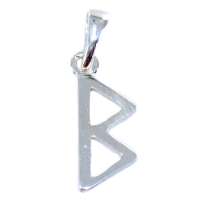 Pendentif Argent Rune Bjarkan - Taille 2 