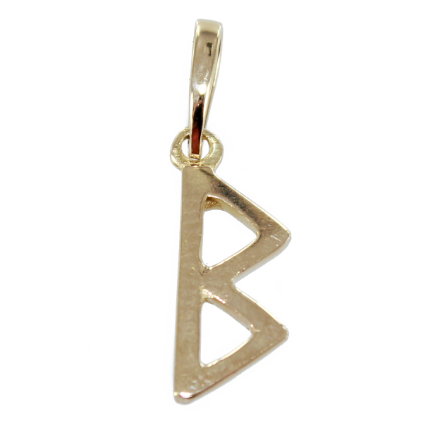 Pendentif Or Jaune Rune Bjarkan - Taille 1 
