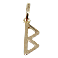 Pendentif Or Jaune Rune Bjarkan - Taille 1 