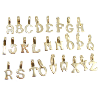 Pendentif Or 18 K Jaune Alphabet - Mini lettres 