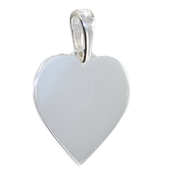 Pendentif Or 18 K Jaune Coeur plat 