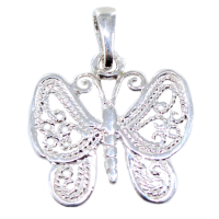 Pendentif Argent Papillon filigrane 