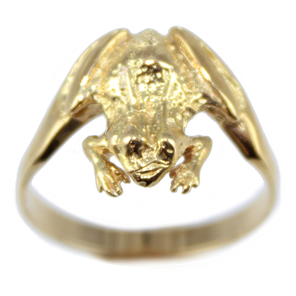 Bague Or Jaune Grenouille Reinette 