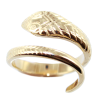 Bague Or Jaune Serpent Cobra 