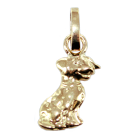 Pendentif Or Jaune Chien Dalmatien 