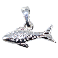 Pendentif Argent Poisson Truite 