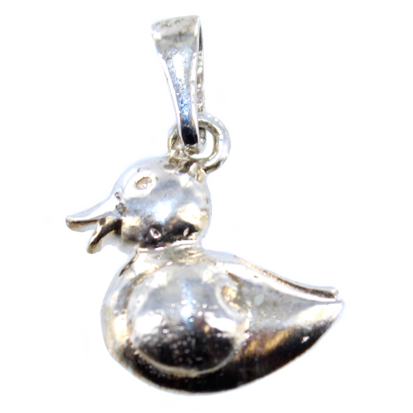 Pendentif Argent Canard - Demi-relief 