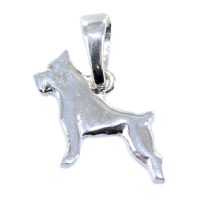 Pendentif Argent Chien Boxer - Taille 1 