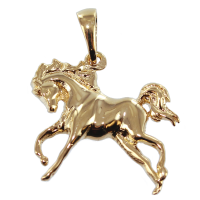 Pendentif Or Jaune Cheval Pur sang arabe 