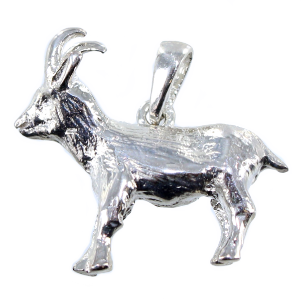 Pendentif Argent Chamois - Demi-relief Taille 2 