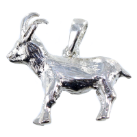Pendentif Argent Chamois - Demi-relief Taille 2 