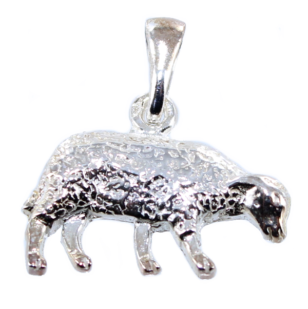 Pendentif Argent Mouton plat 