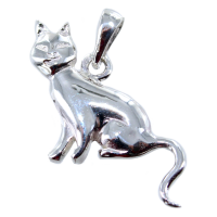 Pendentif Argent Chat 