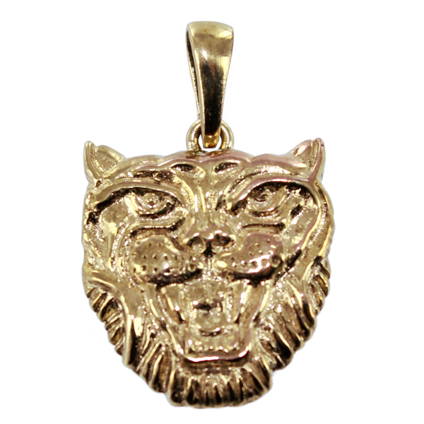 Pendentif Or Jaune Fauve Tête 