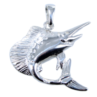 Pendentif Argent Poisson Espadon 