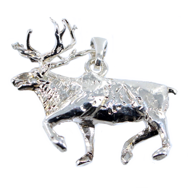 Pendentif Argent Renne - Taille 3 
