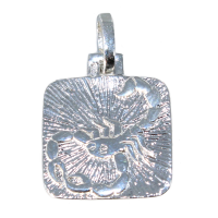 Pendentif Argent Scorpion Plaque 