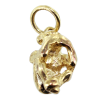 Pendentif Or Jaune Singe Sagesse - Je ne dis rien 