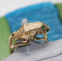 Bague Grenouille aux yeux verts - Image 7 