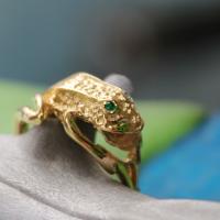 Bague Grenouille aux yeux verts - Image 4 