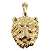 Pendentif Or Jaune Lion 