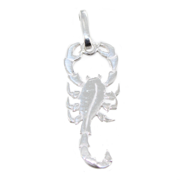 Pendentif Argent Scorpion - Plat 