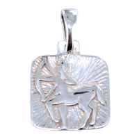 Pendentif Argent Sagittaire Plaque 