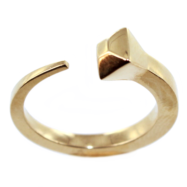 Bague Or Jaune Maréchal ferrant 