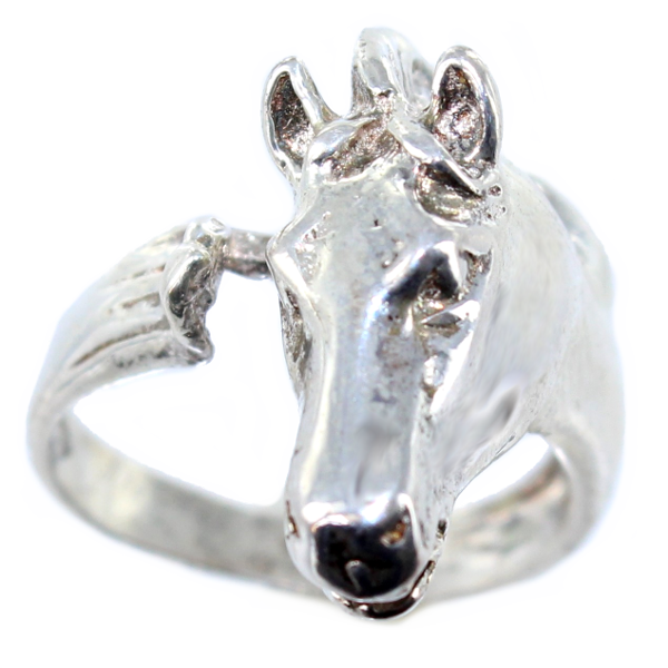 Bague Argent Tête de cheval 