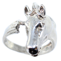 Bague Argent Tête de cheval 