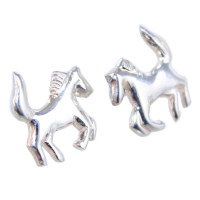 Boucles d'oreilles Argent Cheval cabré 