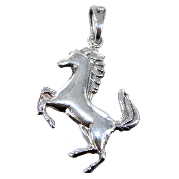 Pendentif Argent Cheval cabré - Taille 2 